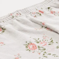 MONROW Kids Elastic Waist Sweats With Floral Print DOVEGREY Store